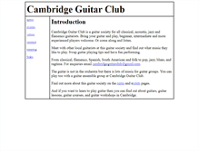 Tablet Screenshot of cambridgeguitarclub.awardspace.co.uk