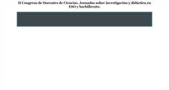 Desktop Screenshot of congresodocentesciencias.awardspace.info
