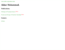 Tablet Screenshot of akbarmuhammad.awardspace.co.uk